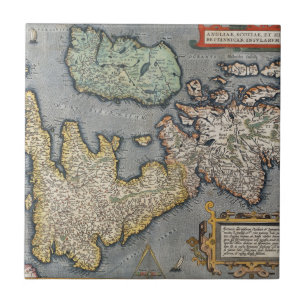 Um mapa de Grâ Bretanha 1587