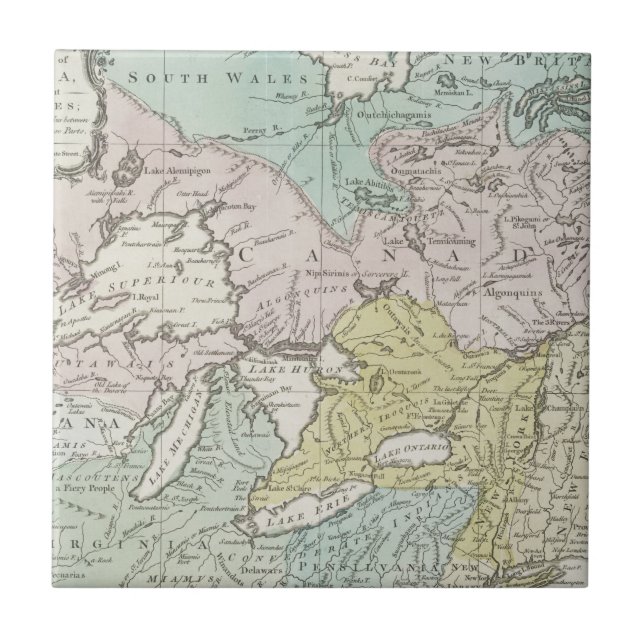 Um mapa exato de Canadá, 1761 (Frente)