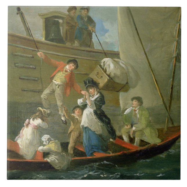 Um marinheiro casado Adieu, c.1800 (óleo no (Frente)