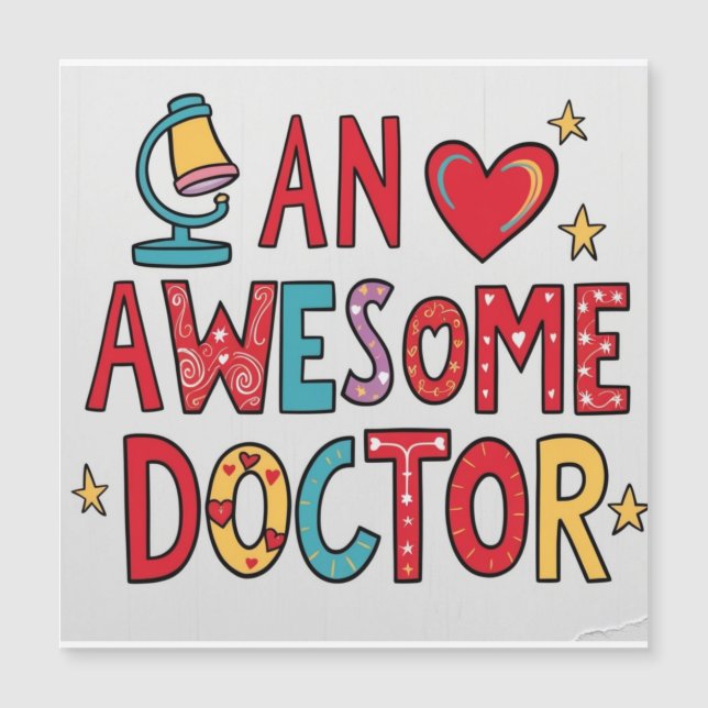 Um médico incrível. Presente de agradecimento  (Frente)