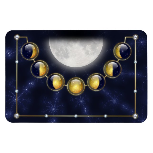 Um mês na vida do ímã flexível da lua (Horizontal)