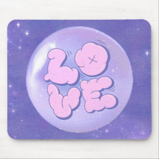 Um mouse pad brilhante e ousado com um design de a