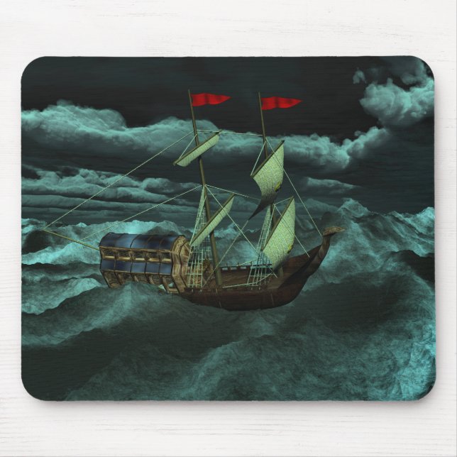 Um Mousepad Selvagem e Stormy Sea (Frente)