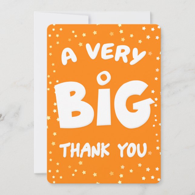 Um Muito Obrigado Cartão De Mim (Frente)