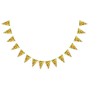 Um Mundo de Bandeira de Bunting Peppers Chili