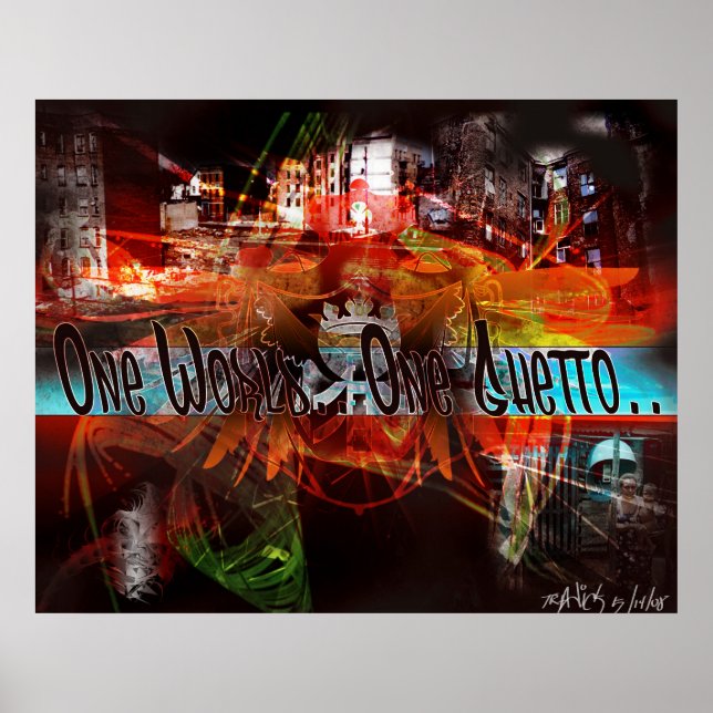 Um Mundo... Um gueto. Pôster (Frente)