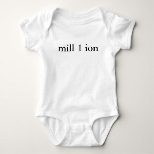 Um na camisa de milhão bebês