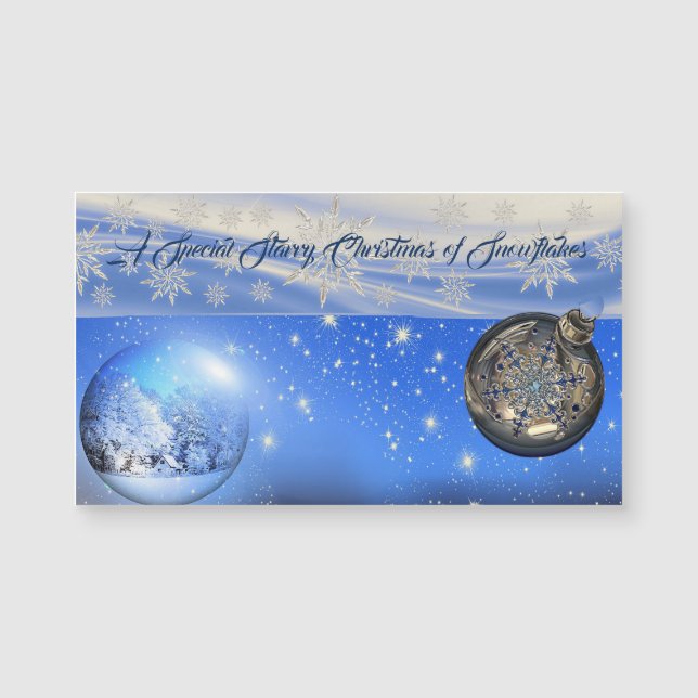 Um Natal Estrelado Especial de Flocos de Neve (Frente)