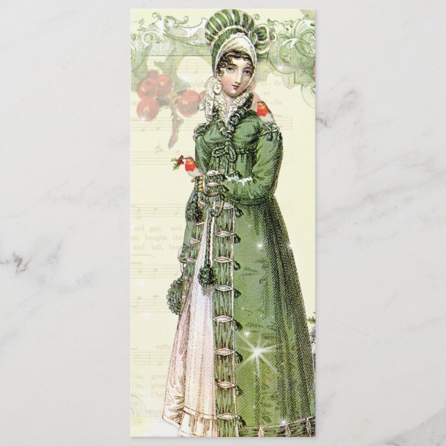 Um Noel feliz Jane Austen inspirou o menu (Frente)