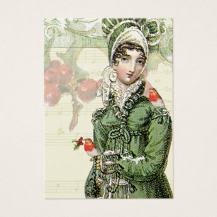 Um Noel feliz Jane Austen inspirou o Tag de prata