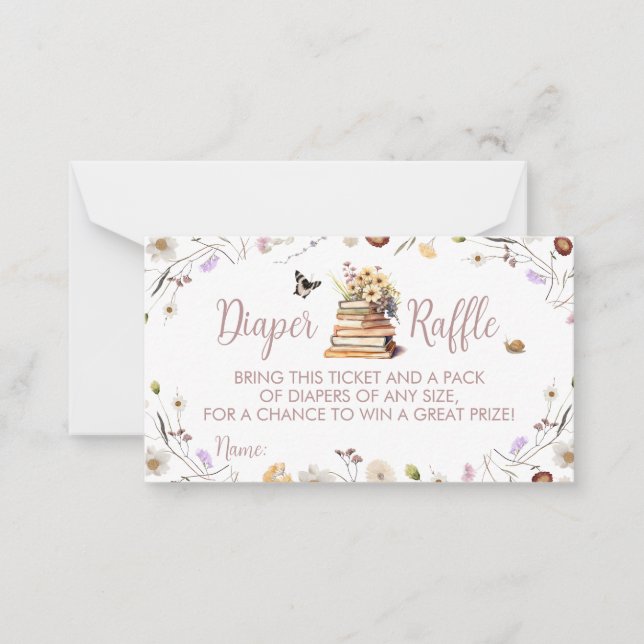 Um novo capítulo Cartão de Gabinete de Fralda de b (Frente)