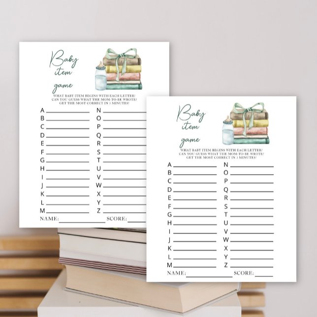 um novo capítulo chá de fraldas Bebê Jogo (Criador carregado)