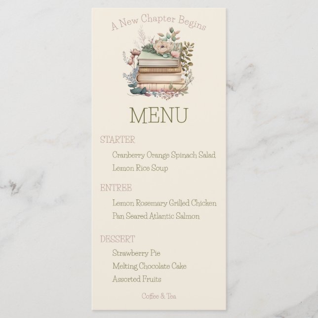 Um novo capítulo inicia o menu Chá de panela do li (Frente)