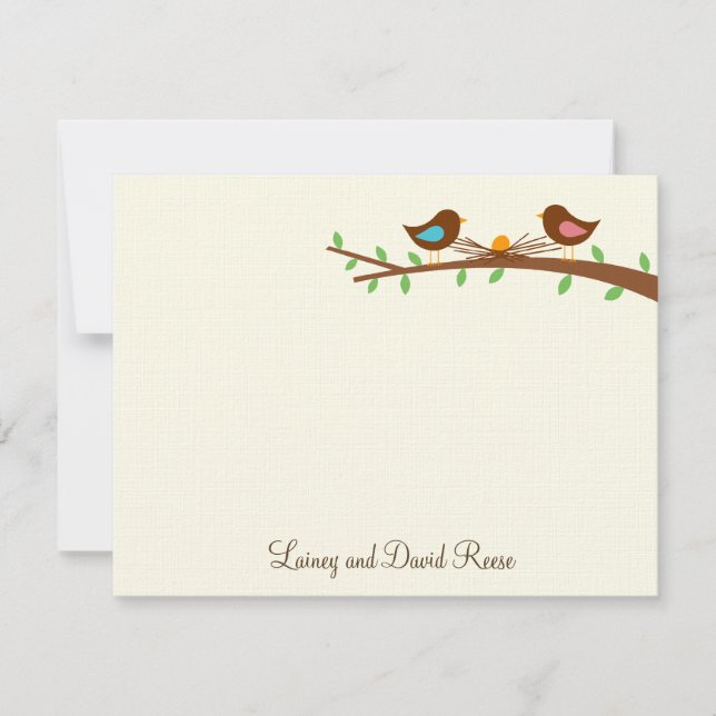 Um Novo Cartões de agradecimentos Plana De Ovo (Frente)