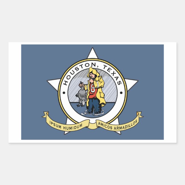 Um novo sinalizador para o adesivo Houston (Frente)
