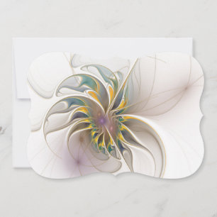 Um ornamento fractal colorido. Arte de flor abstra
