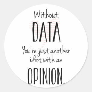 Um outro idiota com uma opinião - etiqueta