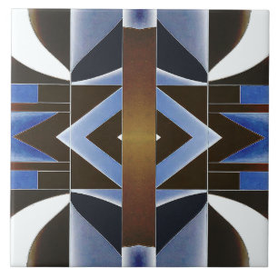 Um padrão geométrico clássico vibrante multicolori