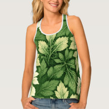 Um padrão único de tecido de folha verde