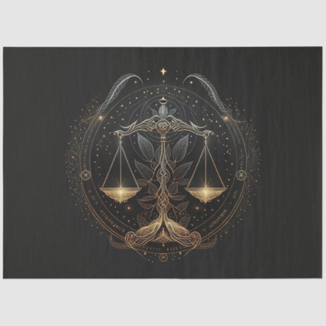 Um papel tecidular Design 17 da série Zodiac (Frente )