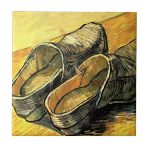 Um Par de Tamancos de Couro por Vincent van Gogh