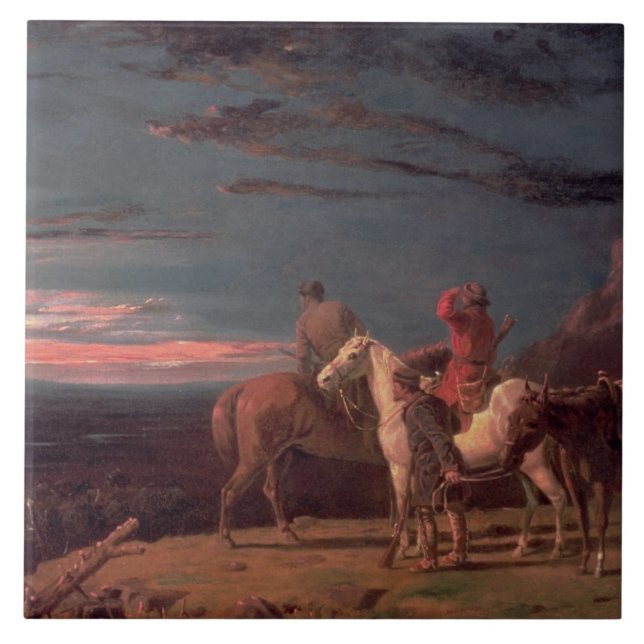 Um partido dos exploradores, 1851 (óleo em canvas) (Frente)