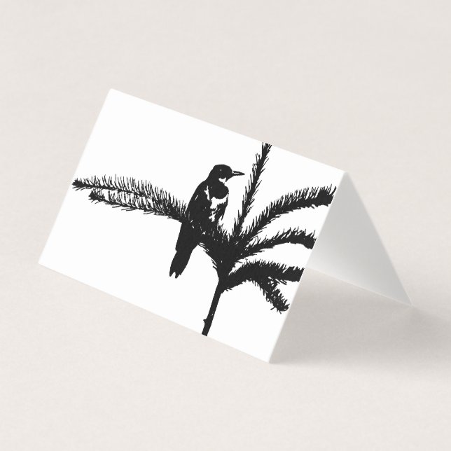 Um pássaro num galho (Frente)