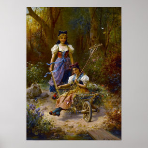 Um passeio divertido por Hans Zatzka - poster