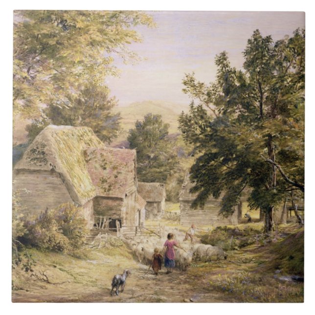 Um pátio perto dos príncipes Risborough, 1845/6 (Frente)