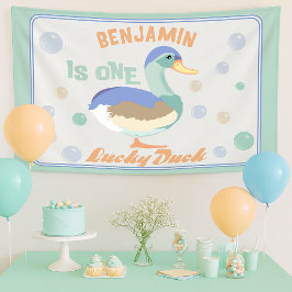 Um Pato Sortudo & Bolhas Aniversário de Um Ano Pa