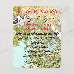 Um pedaço do convite para o funeral do céu