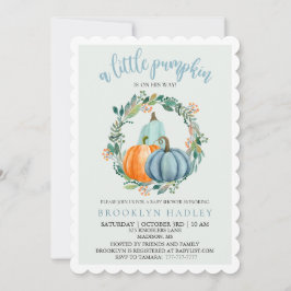 Um Pequeno Abóbora Está a Caminho Convite de Chuv