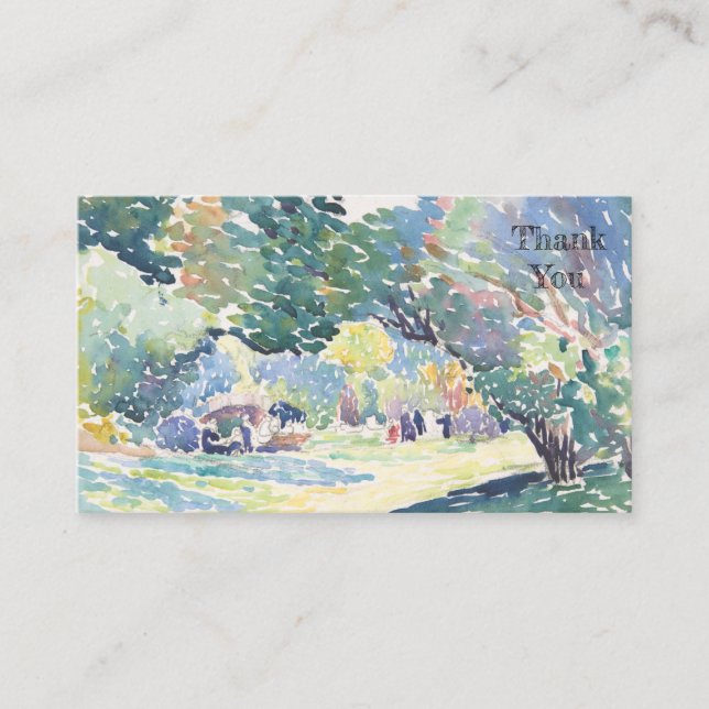 Um Pequeno Agradecimento Cartão de visita (Frente)