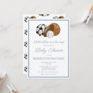 Um pequeno atleta está a caminho Convite para Chá 