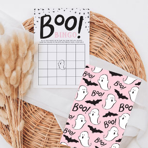 Um pequeno Bingo de Chá de fraldas do Boo Hallowe