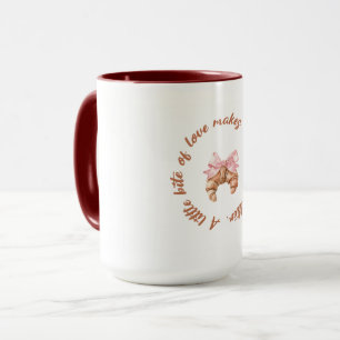Um Pequeno Bocado de Amor Caneca Fofo Feminina