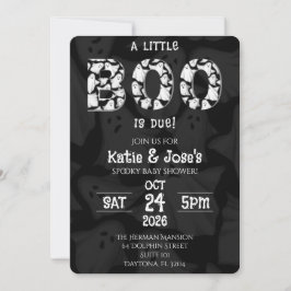 Um Pequeno Boo é um Convite para Chás de fraldas F