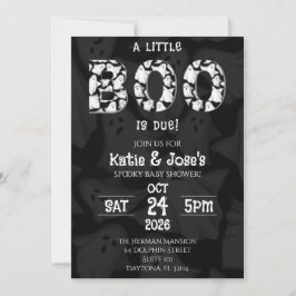 Um Pequeno Boo é um Convite para Chás de fraldas F