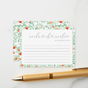 Um Pequeno Cartão de Aconselhamento para Chás de f