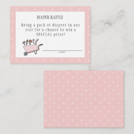 Um Pequeno Cartão De Fralda De Flor Selvagem