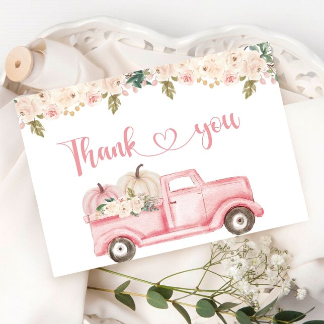 Um Pequeno Cartões de agradecimentos De Abóbora (Criador carregado)