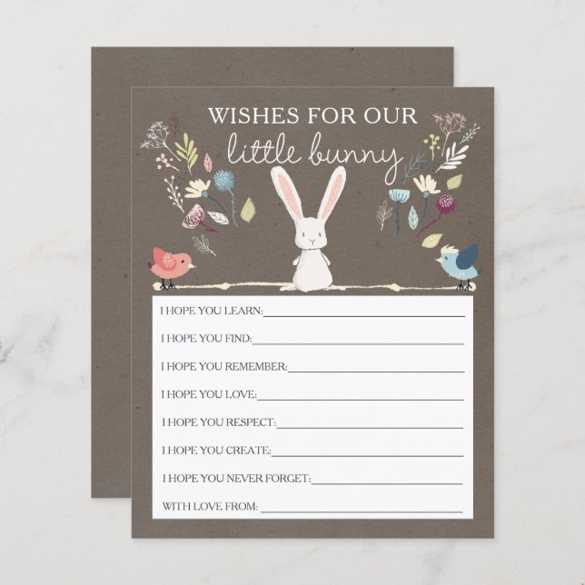 Um Pequeno Coelhinho Deseja Bebê (Frente/Verso)