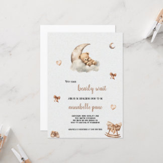 UM PEQUENO CONVITE DE BABYSHOWER DE URSO