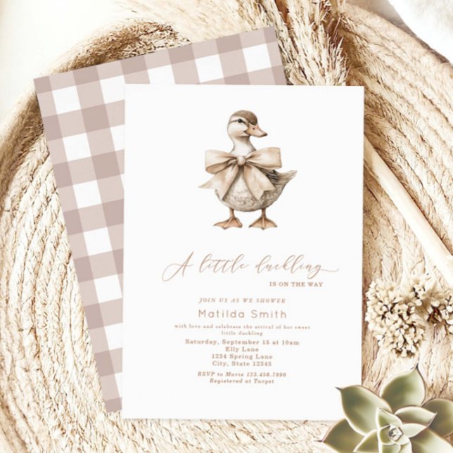 Um Pequeno Convite Para Chá de fraldas De Duckets (Criador carregado)