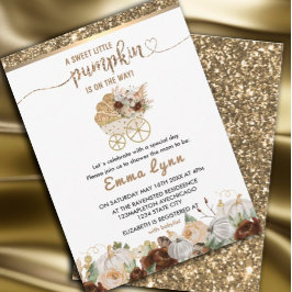 Um pequeno convite para Chá de fraldas de ouro de 