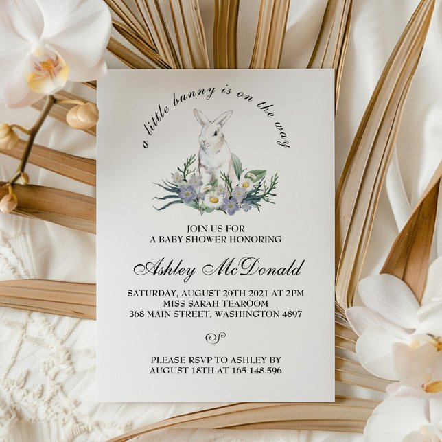 Um Pequeno Convite Para Chás de fraldas De Coelhin (Criador carregado)