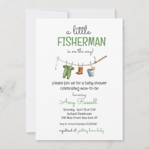 Um Pequeno Convite Para Chás de fraldas De Pescado