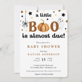 Um pequeno convite para o Chá de fraldas de Hallow