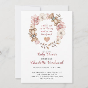 Um Pequeno Cubo Está A Caminho Do Convite Ao Chá d