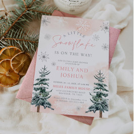 Um Pequeno Floco De Neve Está A Caminho Do Convite